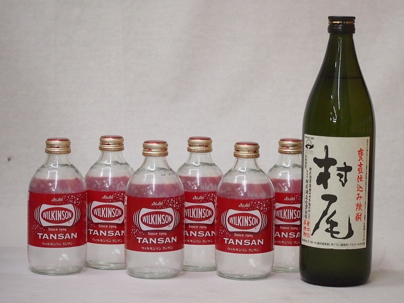 家のみ本格酎ハイ7本セット(ウイルキンソンタンサン 炭酸水瓶 芋焼酎 村尾(鹿児島県)) 500ml