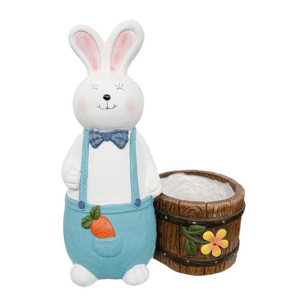 かわいいウサギのプランターウサギの置物工芸品クリエイティブ屋内屋外植物ギフト小さな植木鉢植木鉢芝生ガーデンホーム