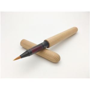 日本製 銘木材 筆ペン/文房具 屋久杉 やくすぎ 中太字 文具 オフィス用品 ステーショナリー