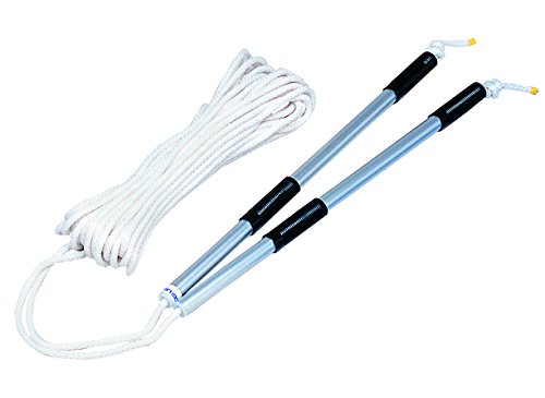 TOEI LIGHT(トーエイライト) ナワトビ25SR B3366 団体用なわとび 長さ25m まわしやすいアルミグリップ 収納ケース付