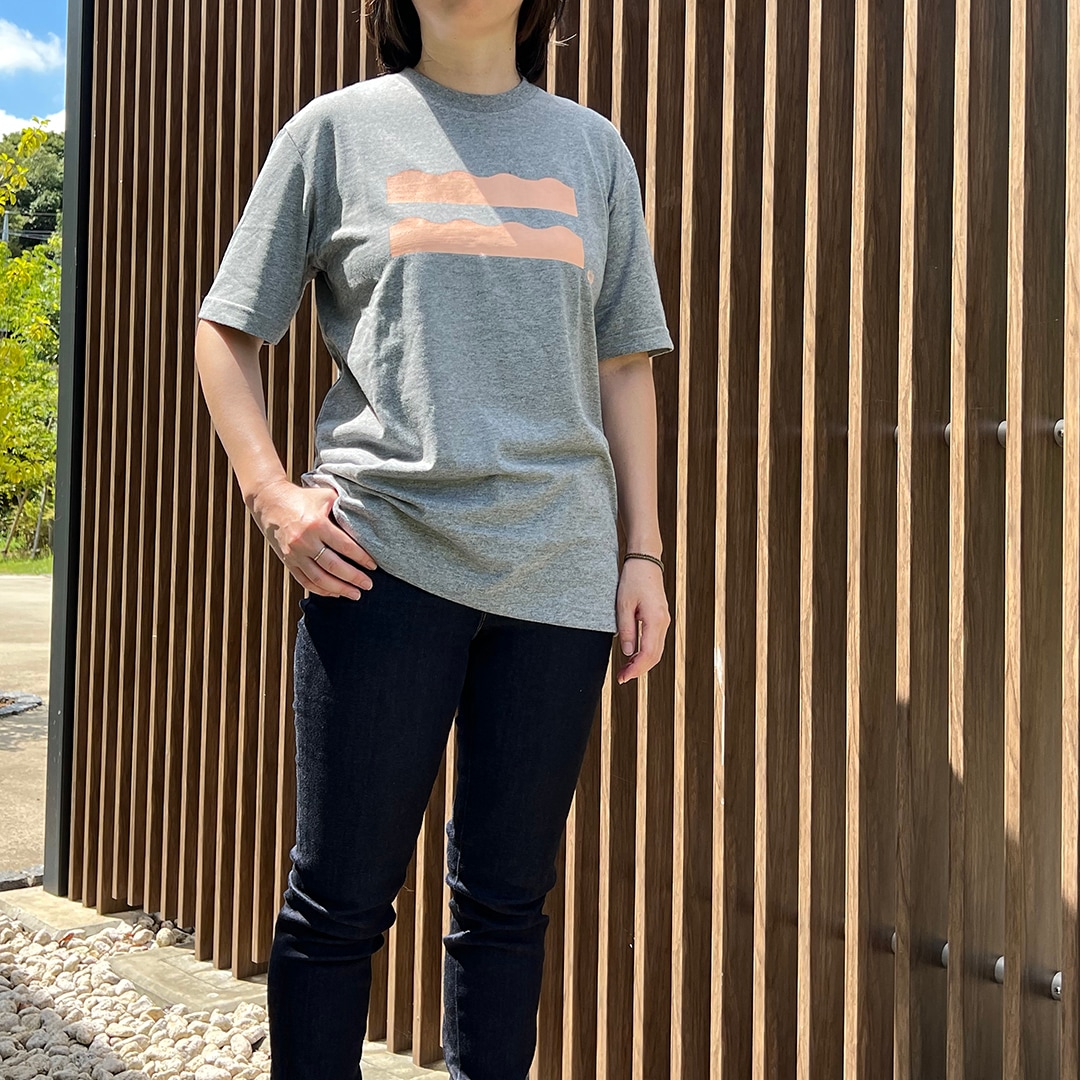 5+comeon C-K02-030-GR／日本製の難燃ヘビーウェイトTシャツ