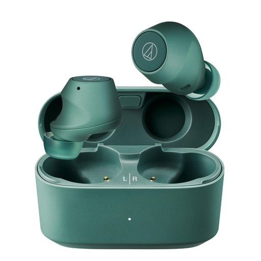 オーディオテクニカ ATH-CKS30TW+(E) ワイヤレスイヤホン BLUETOOTH ノイズキャンセリング 重低音 最大約20時間再生 IP55 防水防塵 マルチポイント対応 小型軽量 アプリ対