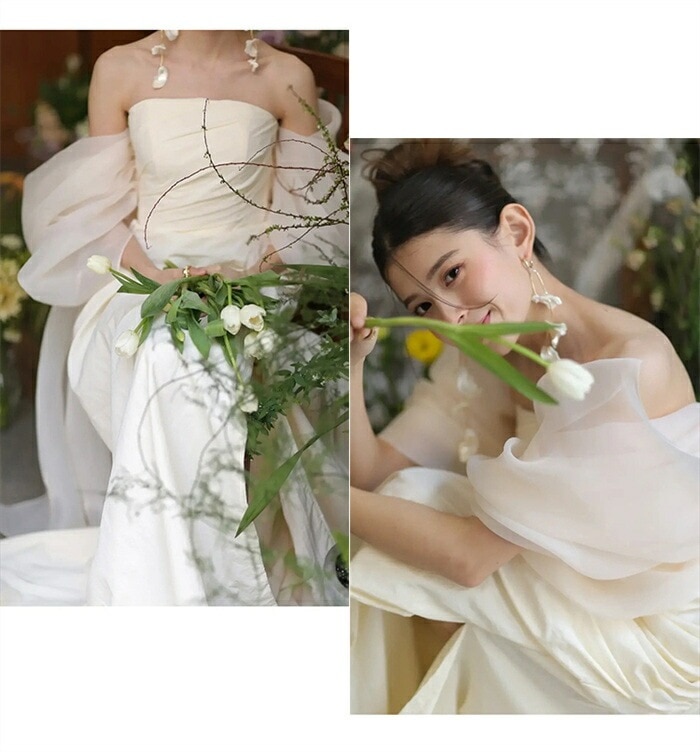 ウェディングドレス パーティードレス レディース 演奏会 結婚式 発表会 二次会 ウェディング 花嫁 前撮り 後撮り 披露宴 結婚式 演奏会 発表会 海外挙式ドレス XS-XL 5,370円