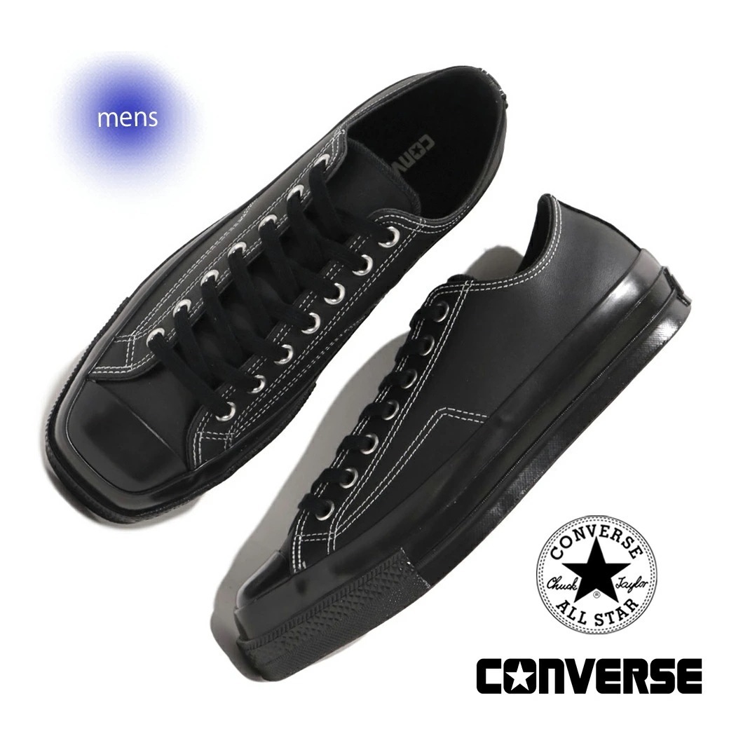 CONVERSE コンバース ALL STAR オールスター スクエアトウ スニーカー SQUARETOE LE OX BLACK / BLACK ( ブラック 黒 メンズ 31316371 )