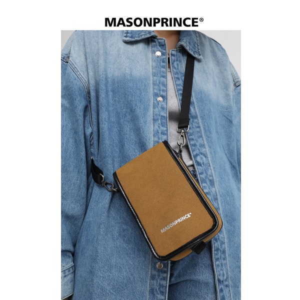 トップグレインレザーステッチスタイルのクロスボディスモールバックパック