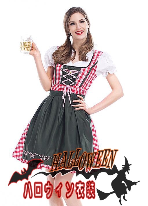 S～XXXLハロウィン衣装 大人用 女性用 ビール祭り コスプレ 農場 コスチューム アリス メイド服 ハロウィン 衣装 牧場 レディース ガールズ ハロウィーン