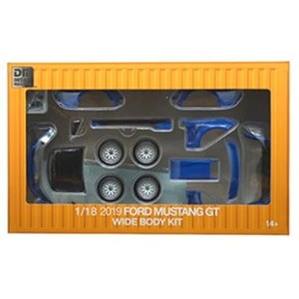 ダイキャストマスターズ マスタング 2019 ワイドボディアクセサリーパック コナブルー 1/18 ミニカー