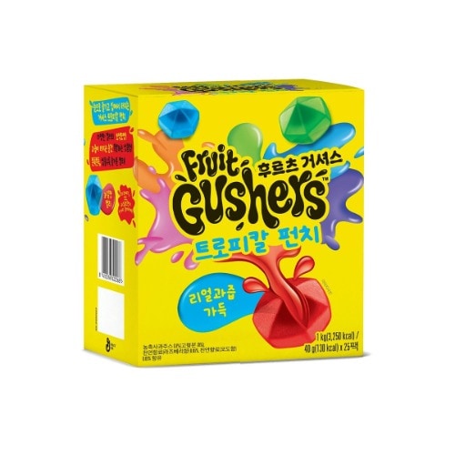 フルーツガーシャスゼリー1000g(40g x 25パック)簡単なおいしい甘いスナックパーティーキャンプ携帯外出