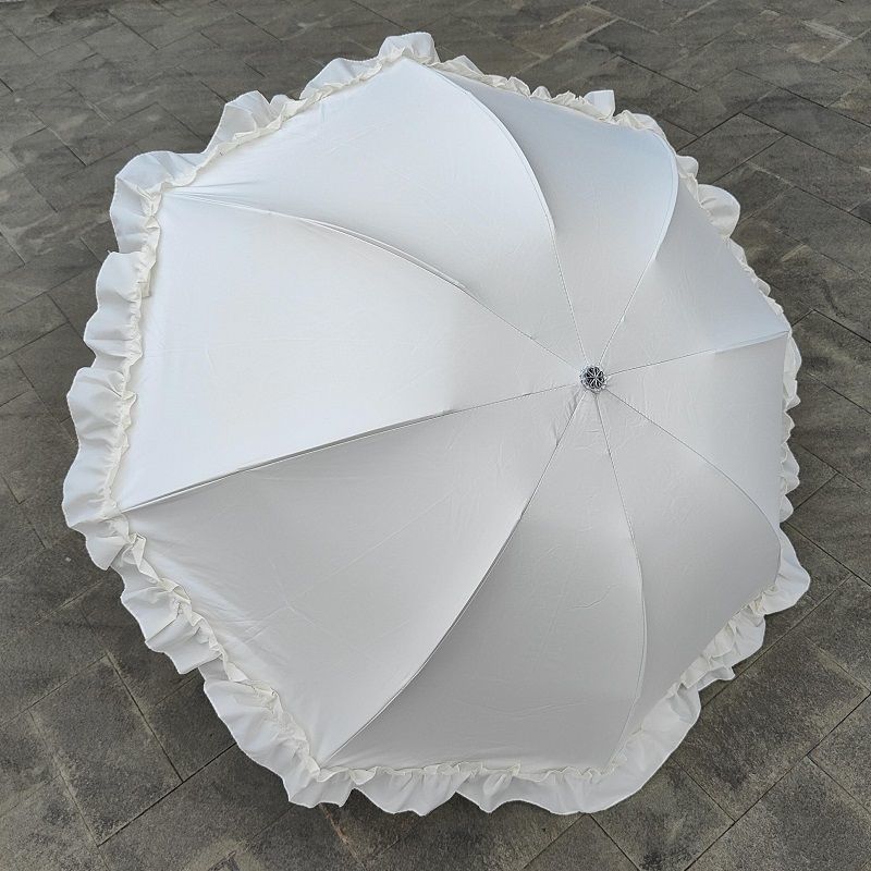 1つ買うと10つ化粧ポーチ日傘 25 新作 レース晴雨兼用傘 紫外線対策 韓国ファッション 日焼け止め 折りたたみ傘10化粧ポーチ大容量