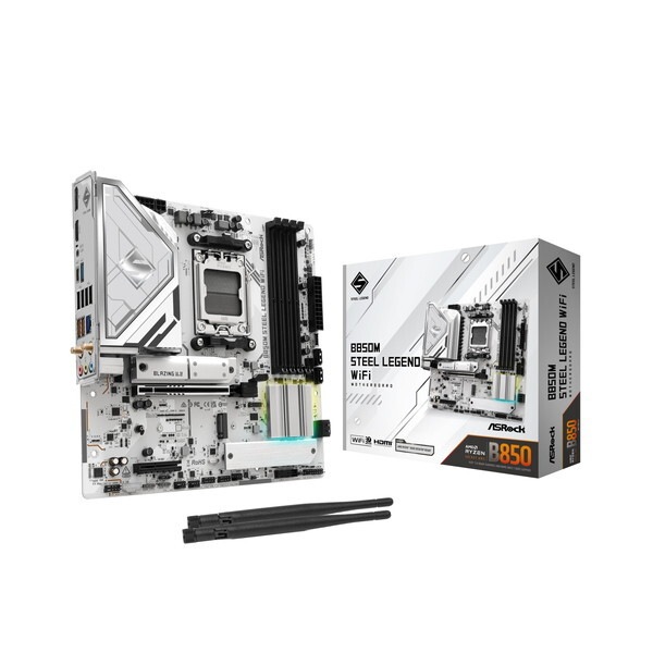 B850M Steel Legend WiFi Micro-ATXマザーボード