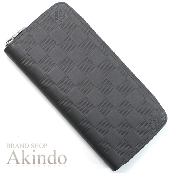 【新品・未使用】ルイヴィトン 長財布 メンズ ジッピーウォレット ヴェルティカル ダミエ アンフィニ レザー 黒ブラック 本革 N63548 ラウンドファスナー ビジネス ラウンドジップ ロングウォレ