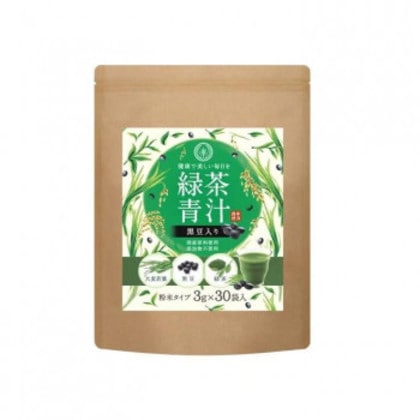 宇治森徳 黒豆入り緑茶青汁 30P×5袋 砂糖・甘味料・食品添加物不使用 1405