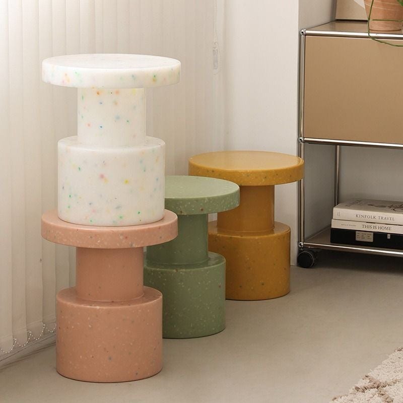 サイドテーブル 丸型 多目的 おしゃれ かわいい コーヒーテーブル スツール ラウンド 北欧 シンプル クリエイティブ リビング 寝室