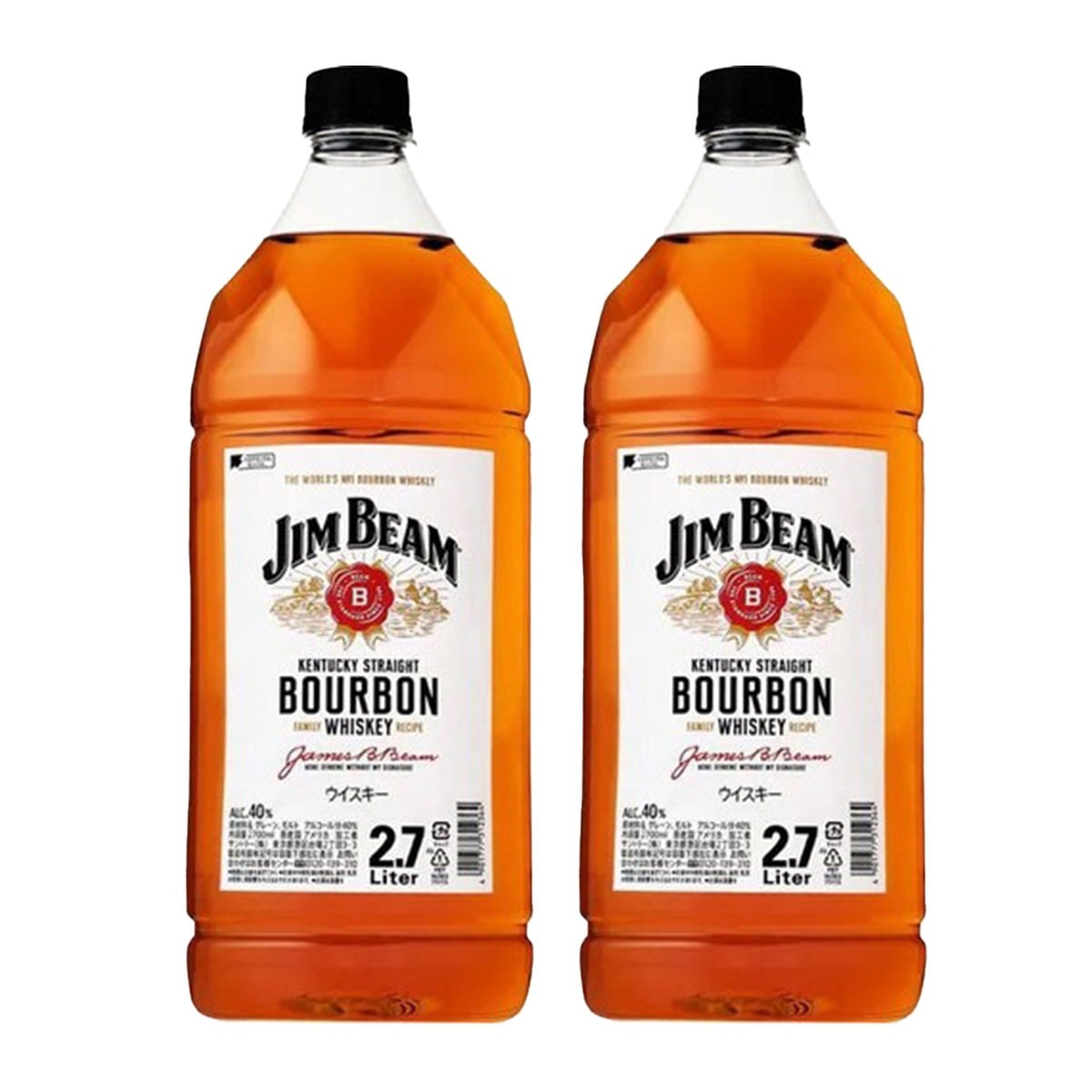サントリー ジムビーム ペット 2700ml 2.7L×2本