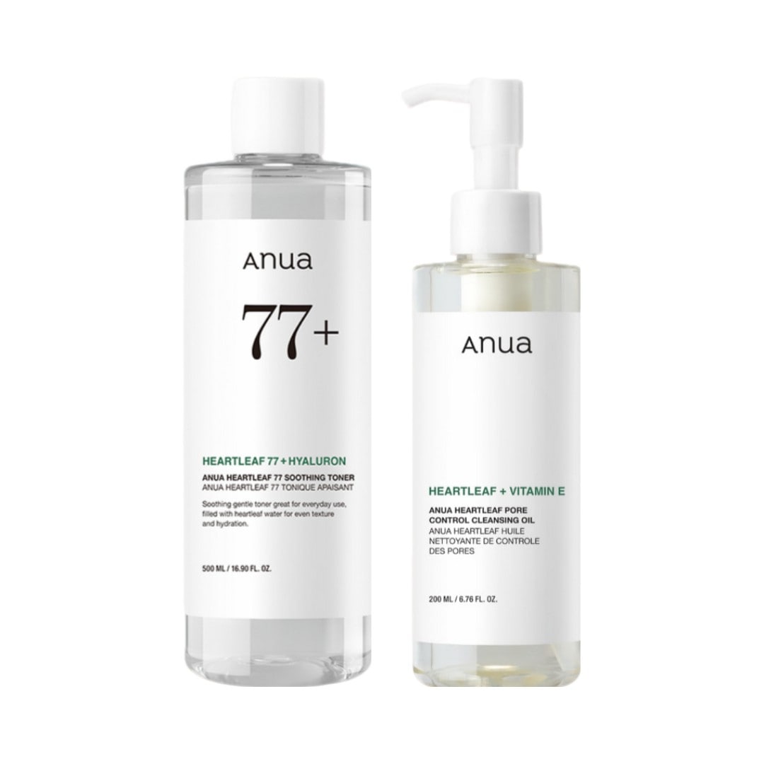 ドクダミスキンケア2点セット ドクダミ77トナー500ml＋ポアコントロールクレンジングオイル200ml