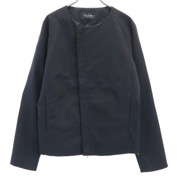 未使用 ノーカラージャケット L ブラック メンズ