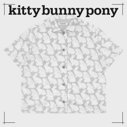 kittybunnypony プレーン リトルグレーバーニーズ 半袖パジャマセット