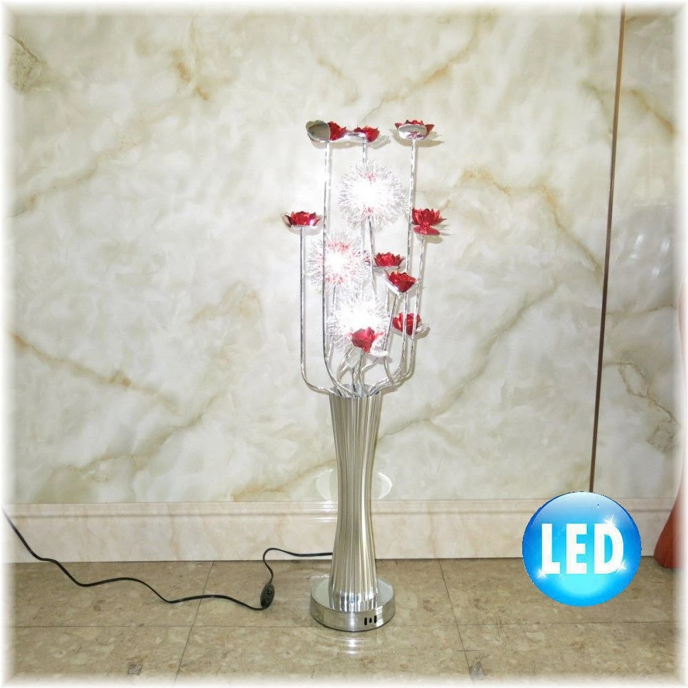 【LED付き！】新品 豪華 LED アルミ製 可愛い フロアスタンド スタンドライト