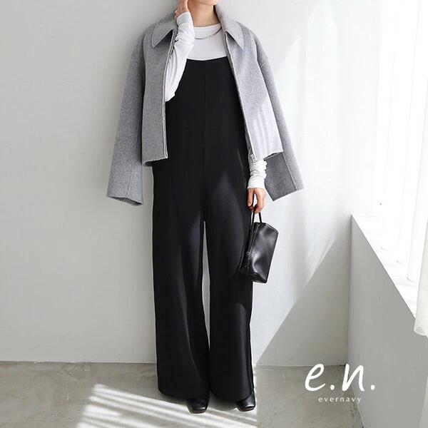 とろみ素材 スクエアネック サロペット レディース ワイド スクエアネック ストラップ 細見え きれいめ サイドポケット 楽ちん トレンド感 t03 4,920円