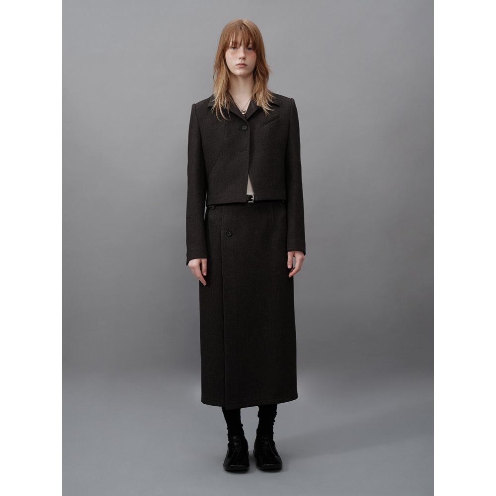 レイブカットディテールスカート D グレー VW4SS120 13