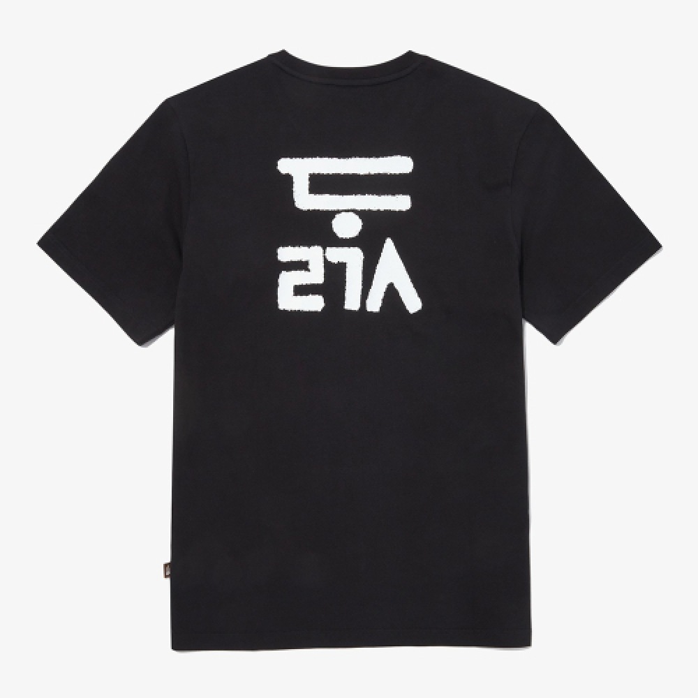 ザノースフェイス NT7UQ52A TNF ハングルショートスリーブラウンドティー1