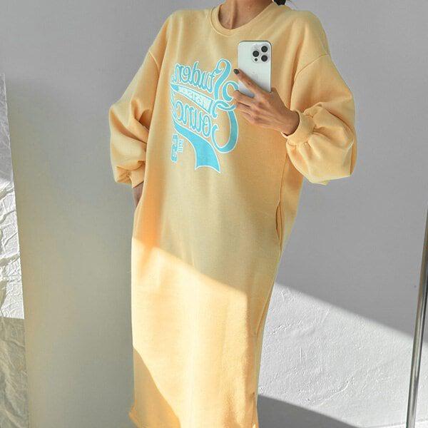 （OP）裏起毛シチューワンピース 冬 裏起毛 ワンピース OPS