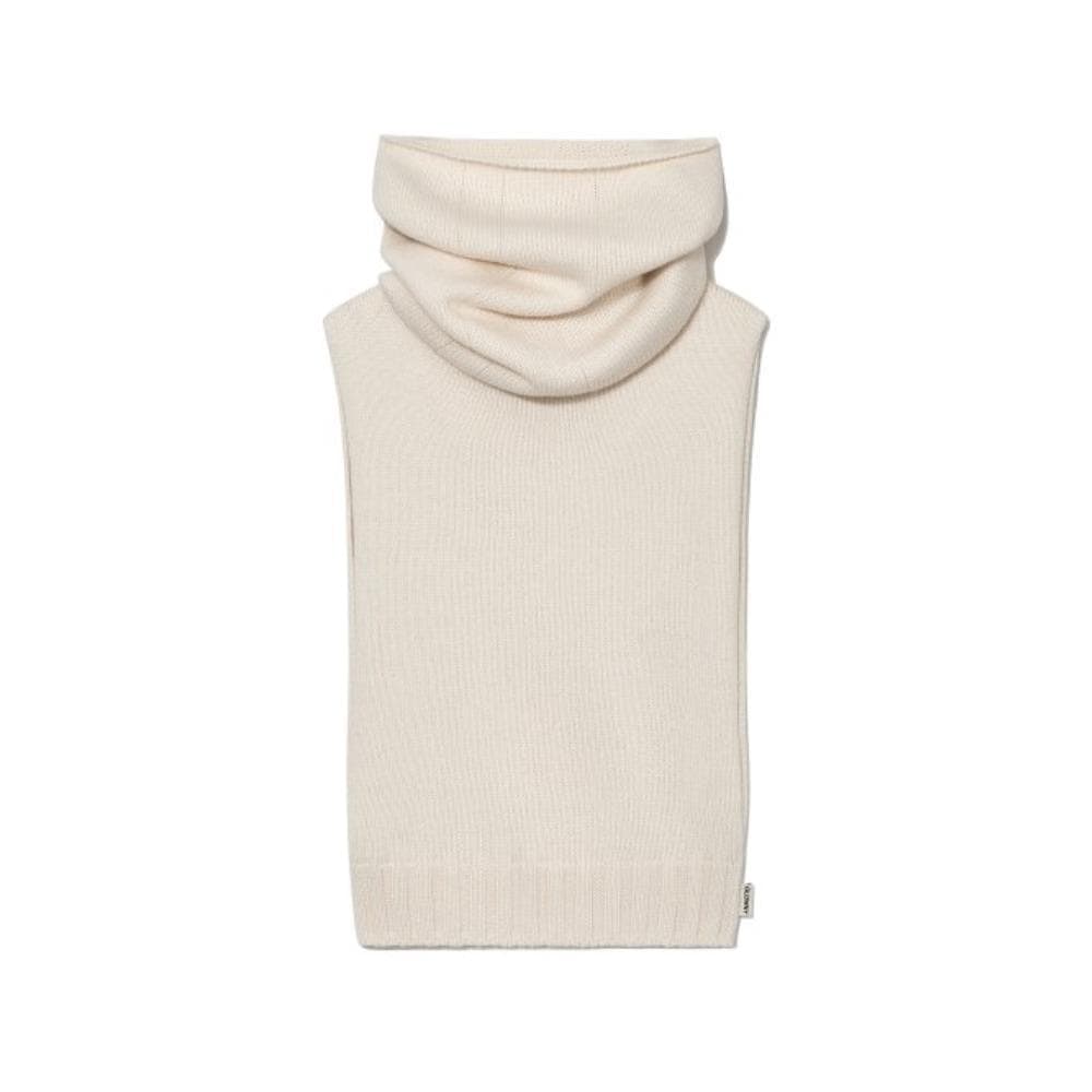GLOWNY JONES BALACLAVA WOOL KNIT VEST BEIGE GY23CSL001BE