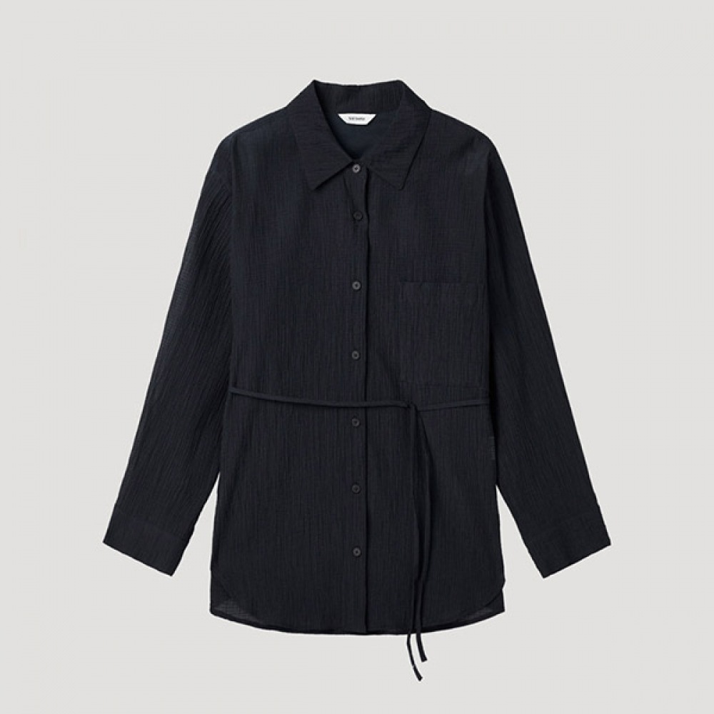 [シーズミス] コットンブレンドストラップシャツ_swwstp21010_DN