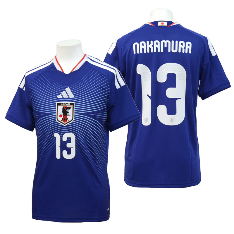 アディダス サッカー日本代表 2026 ホーム レプリカ ユニフォーム 背番号13 中村敬斗 サッカー レプリカ ウェア JAPAN 26SS(DAZ45 中村敬斗)
