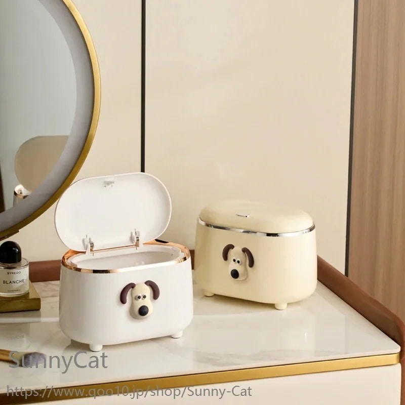 【団体購入価格（10個）】グルミット ゴミ箱 ふた付き 卓上ゴミ箱 分別 ゴミ箱 おしゃれ 袋隠し式 キッチン リビング 卓上 屑入れ ミニ ダストボックス 小物入れ 収納 多機能 収納ボックス イン