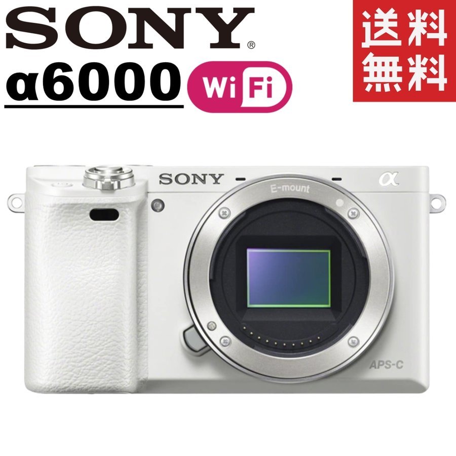 α6000 ILCE-6000 ボディ ホワイト ミラーレス一眼 カメラ 中古