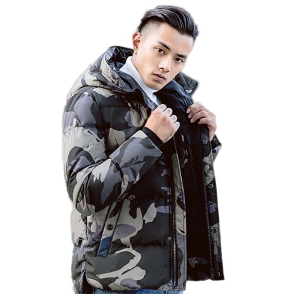 ダウンジャケット メンズ 中綿 ファー ロング フード 厚手 コート ファスナー 秋冬 防寒防風