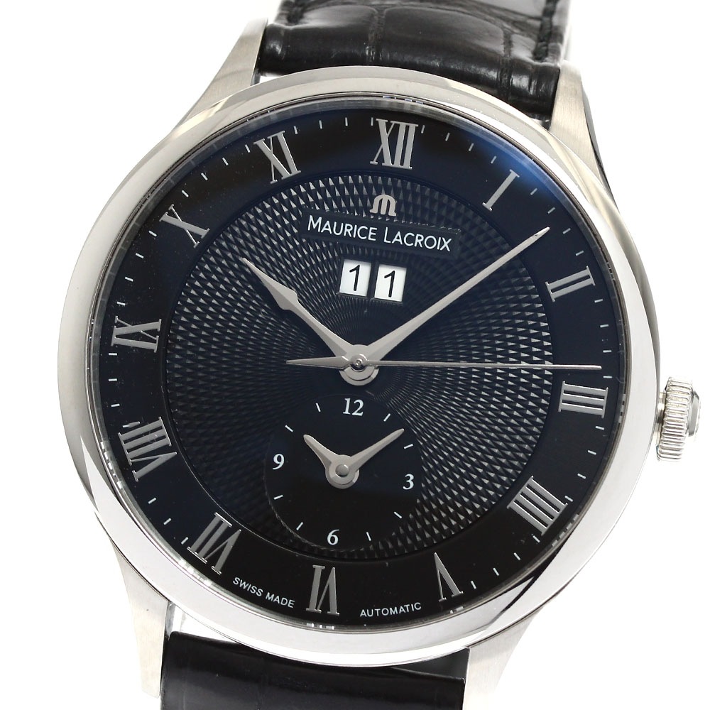モーリスラクロア MAURICE LACROIX MP6707-SS001-310 マスターピース トラディション GMT 自動巻き メンズ 美品 保証書付き_903305【中古】