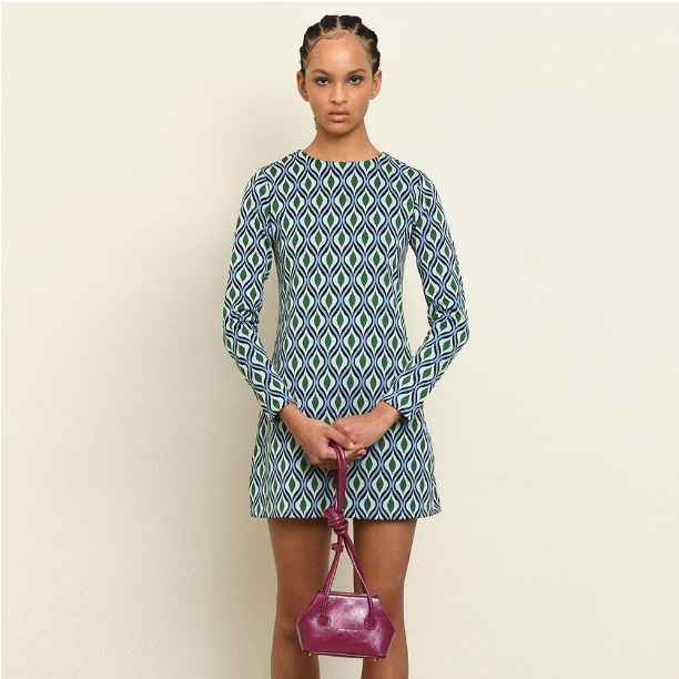 【MARGESHERWOOD】 BOAT SHOPPER MINI : PURPLE CRINKLE