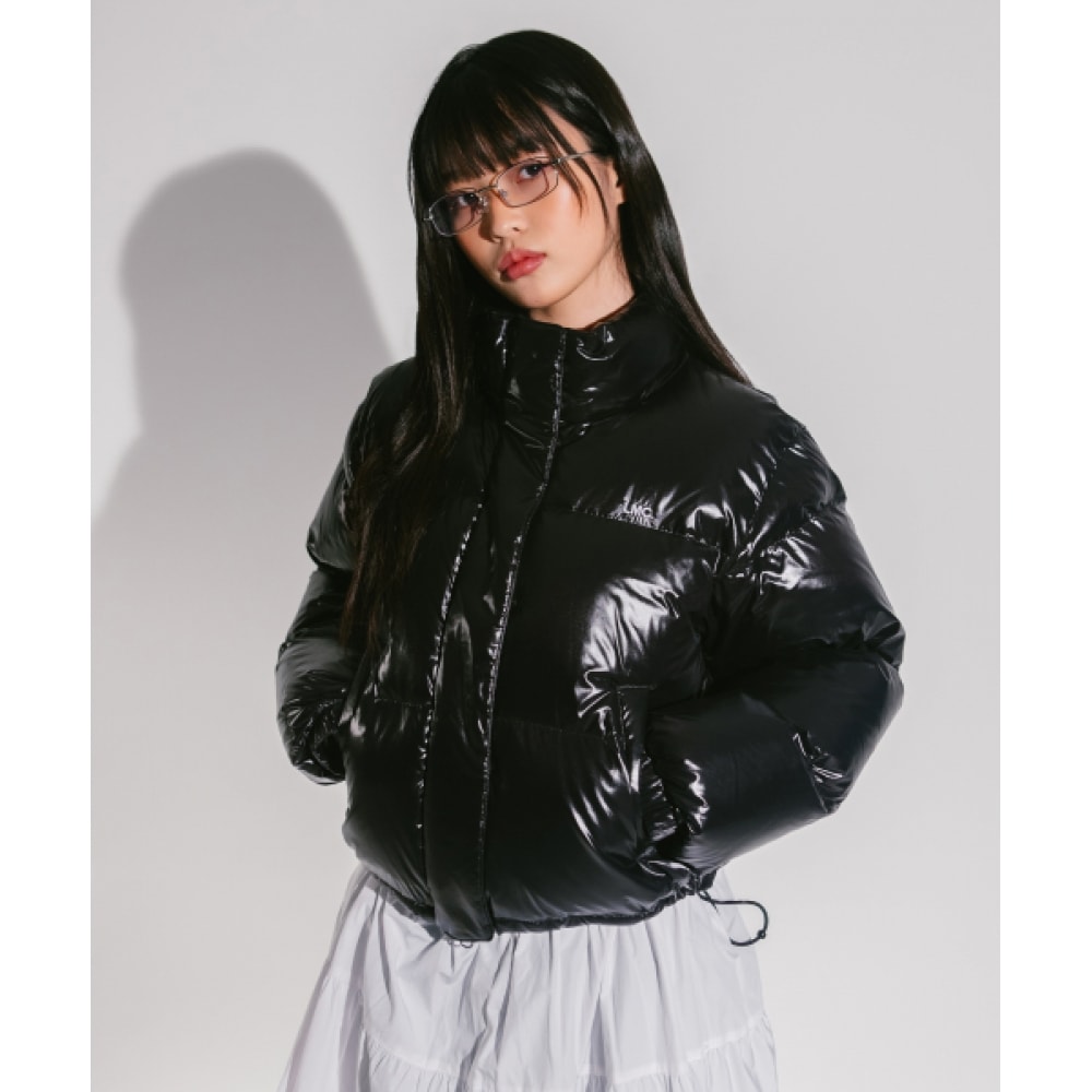 LMC WM クロップダウンパーカーブラック