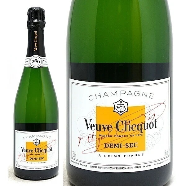 ヴーヴ クリコ ホワイト ラベル ドゥミ セック 箱なし 正規品 750ml シャンパーニュ 白ラベル 白泡 やや甘口 ワイン 大人気 ^VAVCW2Z0^
