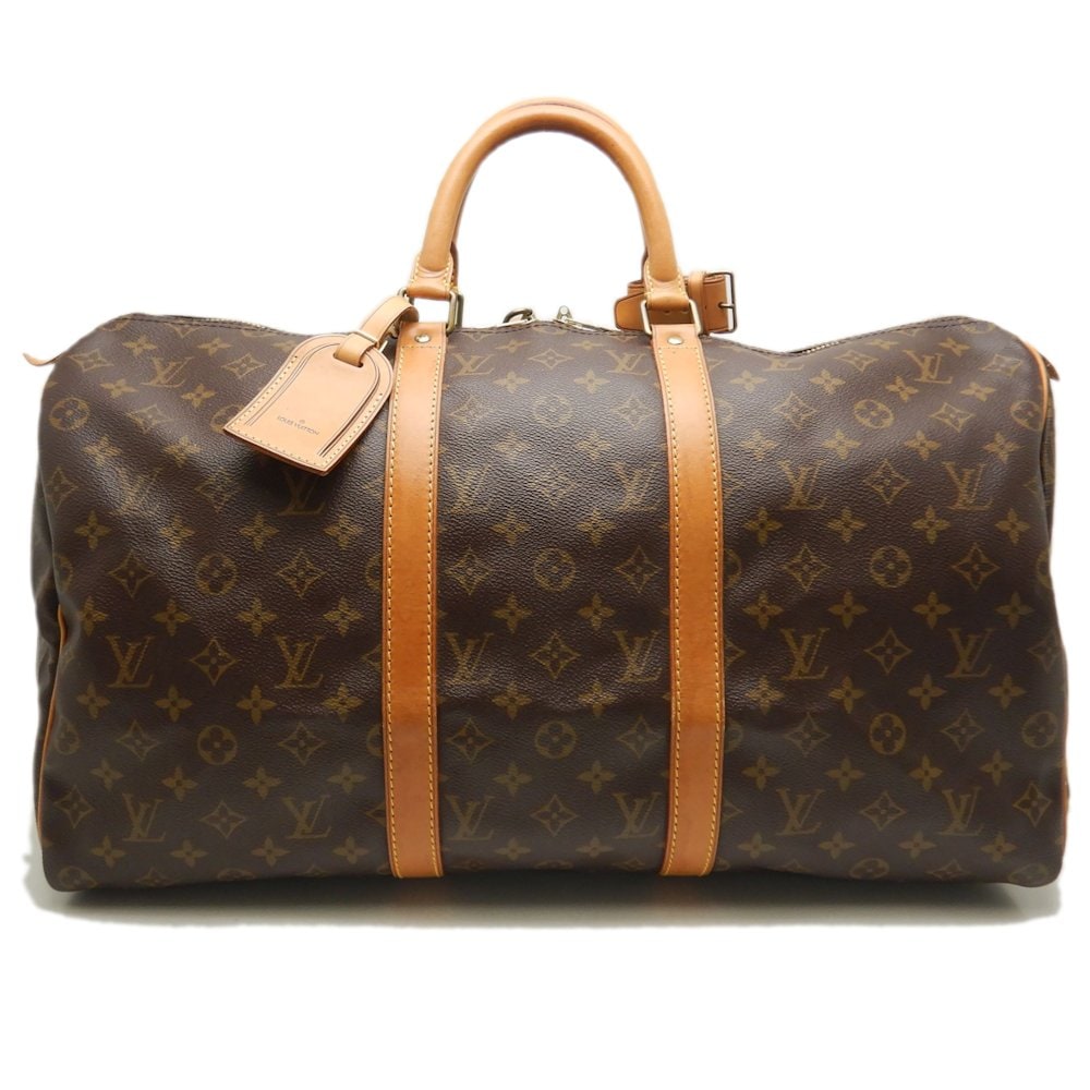 モノグラム キーポル50 M41426 ボストンバッグ ブラウン/252607【中古】