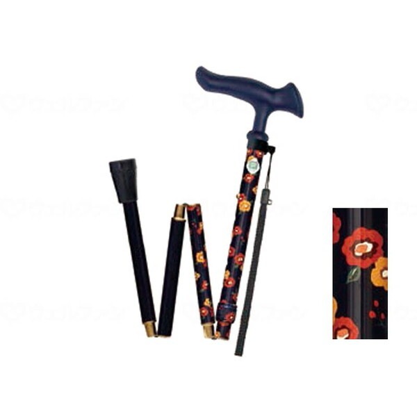 フジホーム かるがもファムII 折畳 花柄ネイビー WB5224 メーカー直送