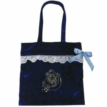 水森亜土 レース＆ベロア巾着トート つき AD-8328