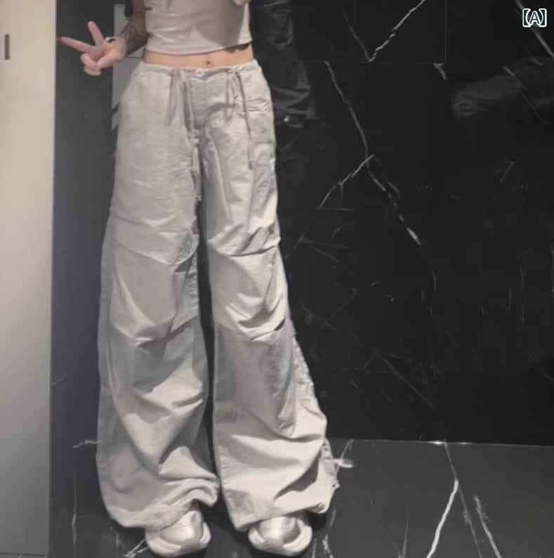 カーゴパンツ　メンズ　レディース SMFK クロス ストーム ハンティング ワイド レッグ パラトルーパー パンツ ファッション ホット ガール スタイル ストリート 刺繍 オーバー オール