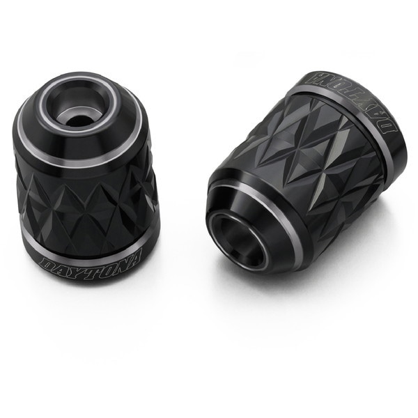 D37727 PREMIUM ZONE バーエンド カワサキ(M6)用 KIRIKO アッシュシルバー