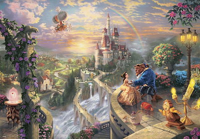 他サイト： 1000ピース ジグソーパズル 美女と野獣 Beauty and the Beast Falling in Love(51x73.5cm)の商品画像