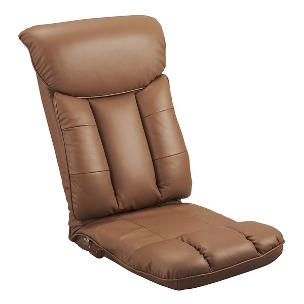 スーパーソフトレザー座椅子彩 パーソナルチェア/ハイバック/BR YS-1310 BR