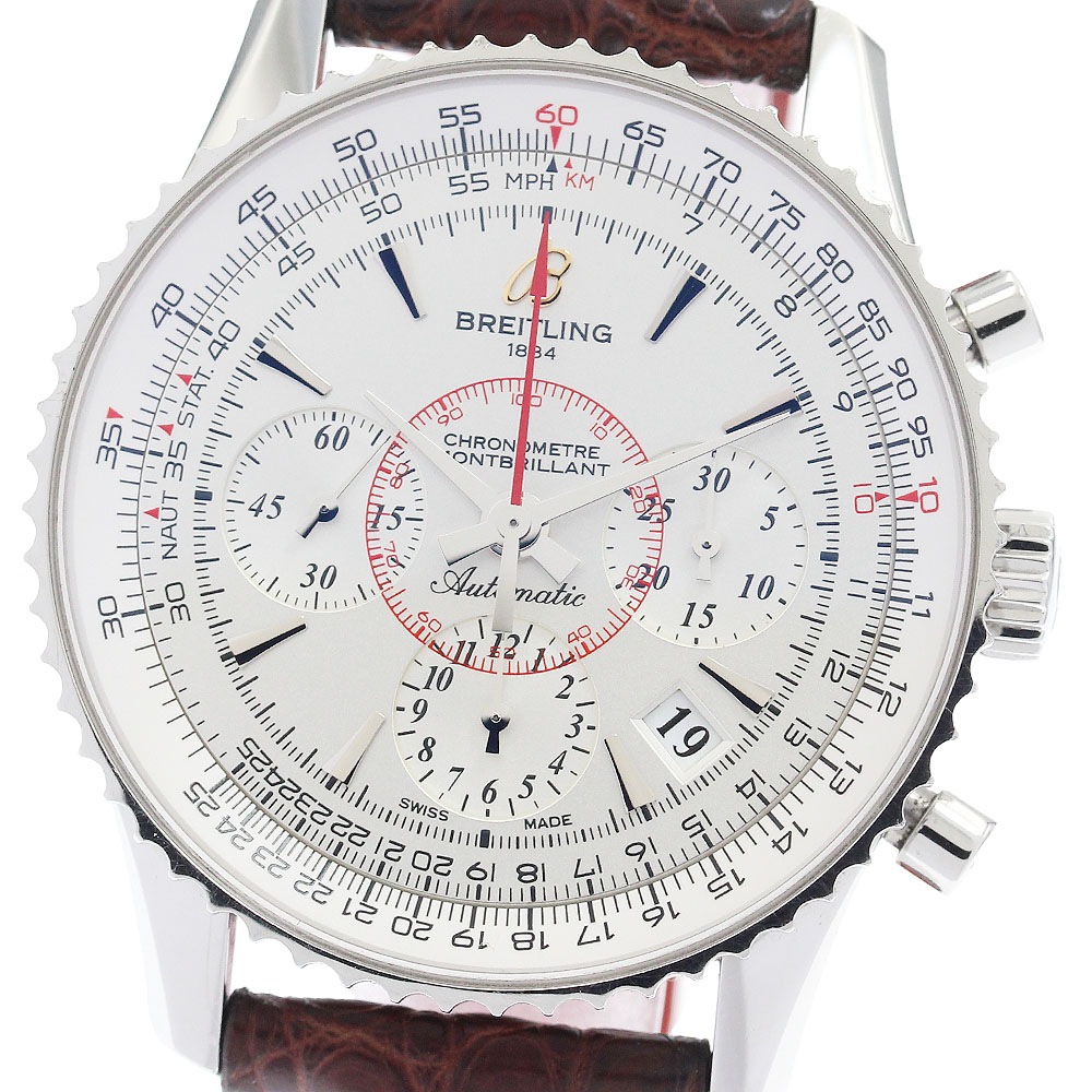 ブライトリング BREITLING AB0130 ナビタイマー モンブリラン クロノグラフ 自動巻き メンズ 箱・保証書付き_931779【中古】