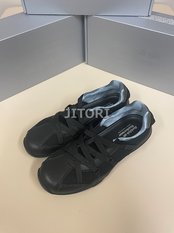 Rockfishrockfish weatherwear スニーカー UK5 ROCKFISH WEATHERWEAR ZANE TWO STRAP SNEAKERS GRAY（ロック