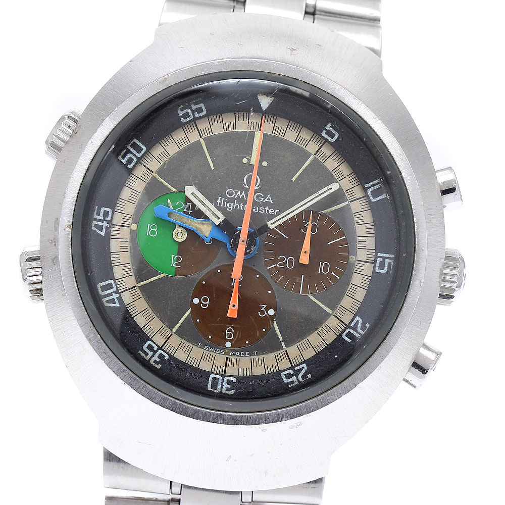 オメガ OMEGA ST145.013 フライトマスター クロノグラフ GMT Cal.910 手巻き メンズ _887046【中古】