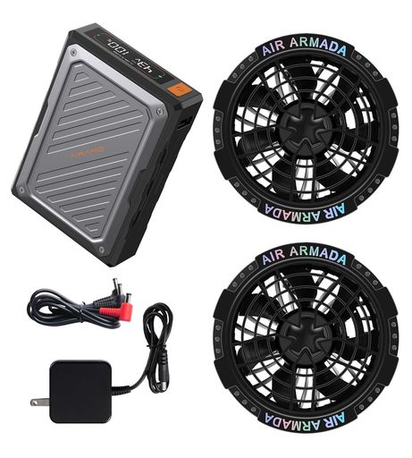 43Vファンバッテリーセット 2025年世界最大級 空調作業服用ファンバッテリーセット 90MM服穴径対応【搭載EVEエナジー製21700型電池 日本と米国の認証を取得済み】熱中症対策 作業着 その他 5,924円