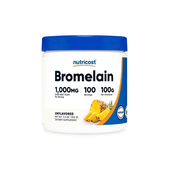 [USA] Nutricost ニュートリコスト無香料のブロメラインパウダー100グラム