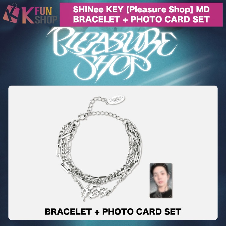 即日[BRACELET+PHOTO CARD SET] SHINee KEY The 3rd Mini Album Pleasure Shop OFFICIAL MD【キャンセル不可】