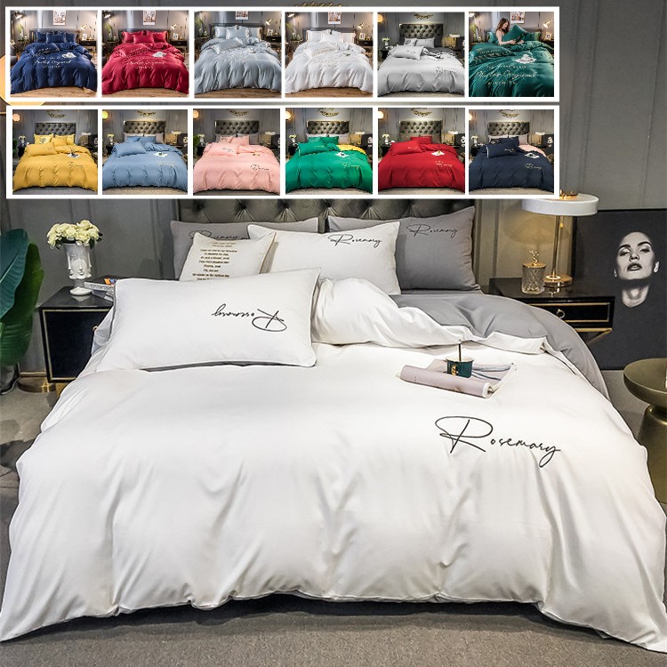 布団カバー セット ベッド 寝具セット 枕カバー おしゃれ 3点セット4点セット 接触冷感 高密度